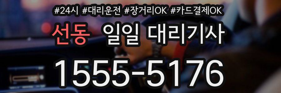 선동 일일 대리기사