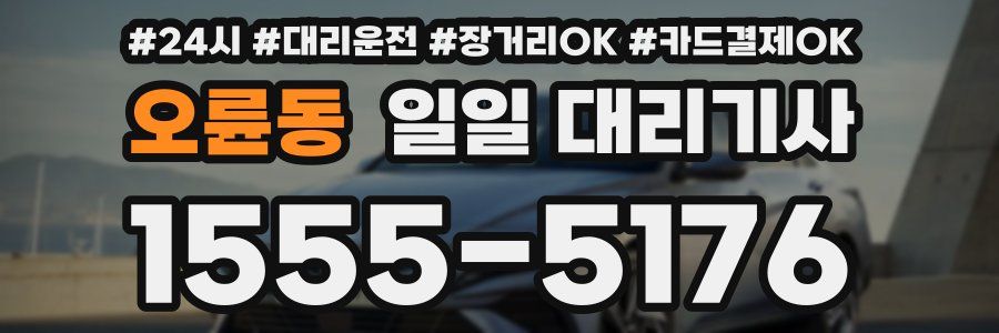 오륜동 일일 대리기사