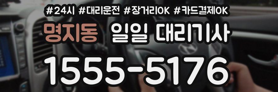 명지동 일일 대리기사