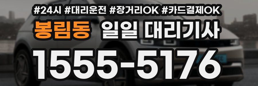 봉림동 일일 대리기사
