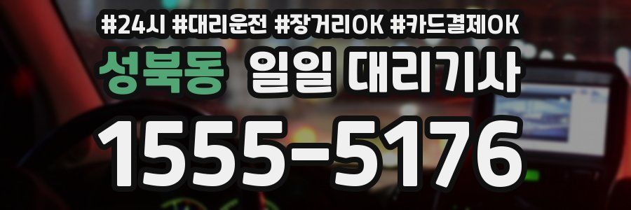 성북동 일일 대리기사