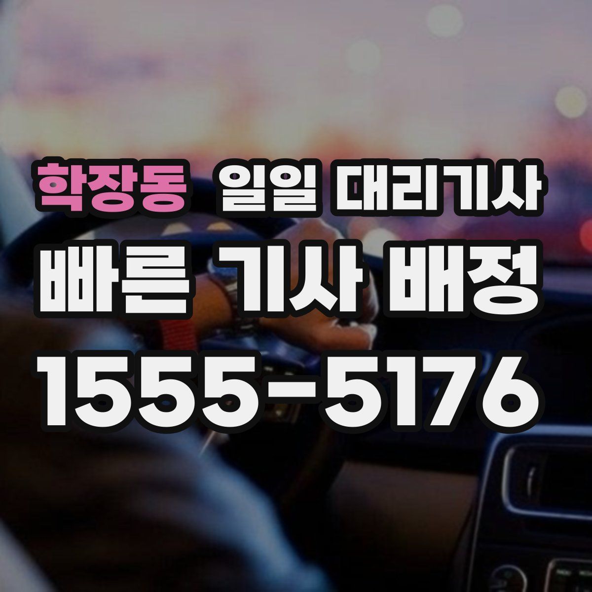 학장동 일일 대리기사