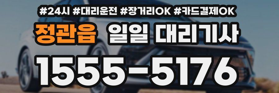 정관읍 일일 대리기사