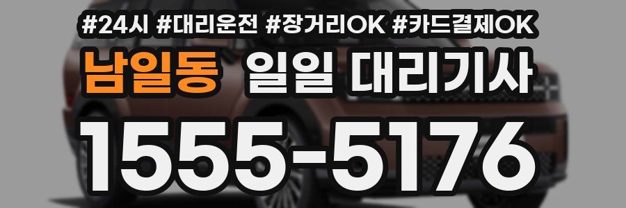 남일동 일일 대리기사