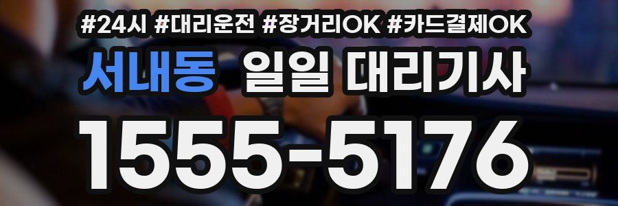 서내동 일일 대리기사