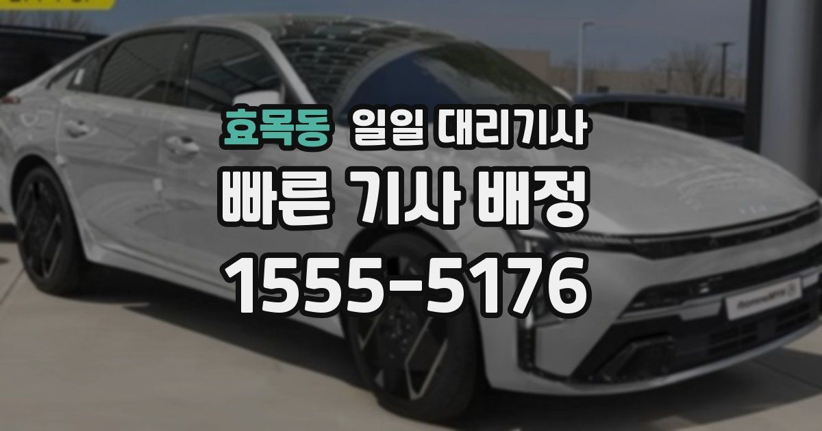 효목동 일일 대리기사