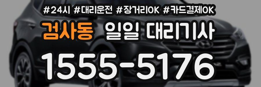검사동 일일 대리기사