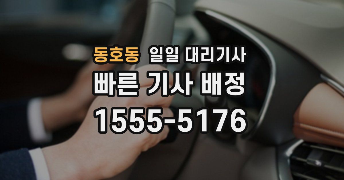 동호동 일일 대리기사