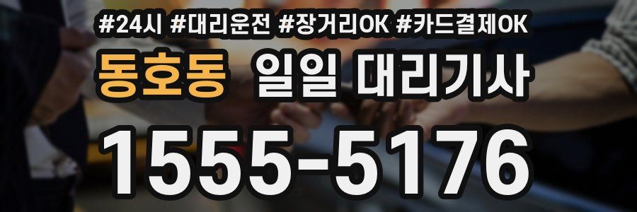 동호동 일일 대리기사