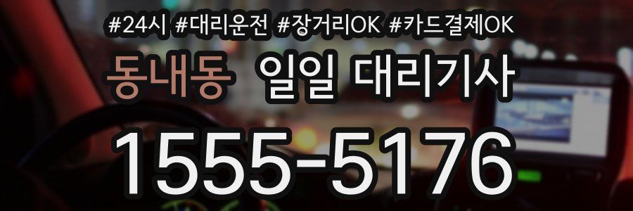 동내동 일일 대리기사
