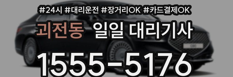 괴전동 일일 대리기사