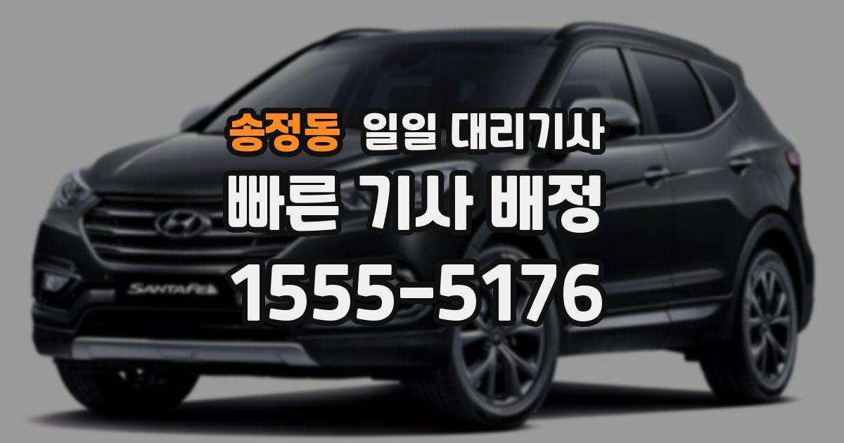 송정동 일일 대리기사