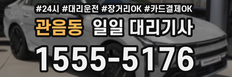 관음동 일일 대리기사