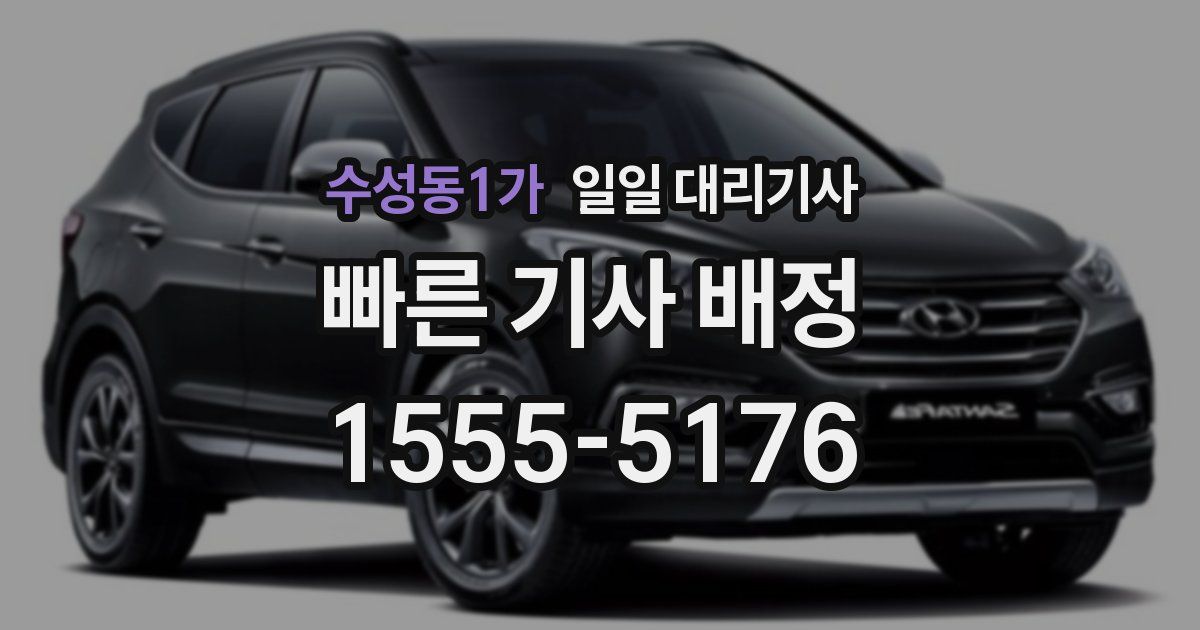 수성동1가 일일 대리기사