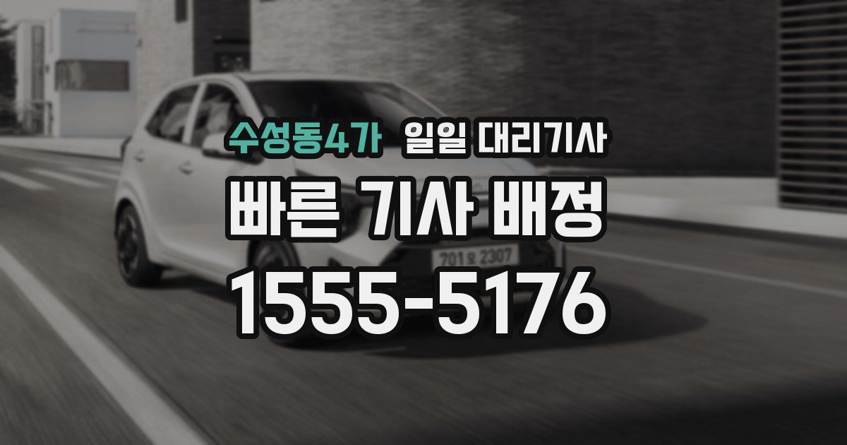 수성동4가 일일 대리기사