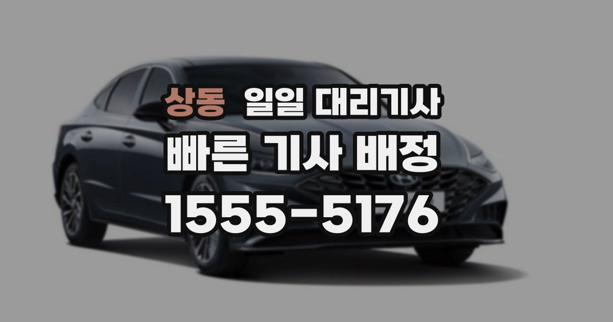 상동 일일 대리기사