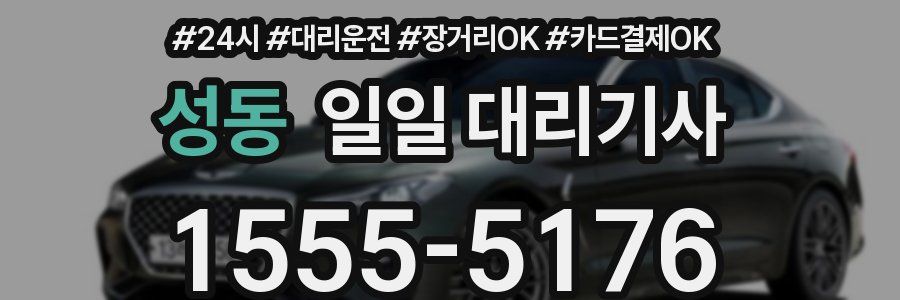 성동 일일 대리기사
