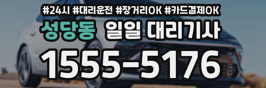 성당동 일일 대리기사