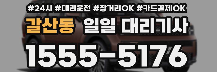 갈산동 일일 대리기사