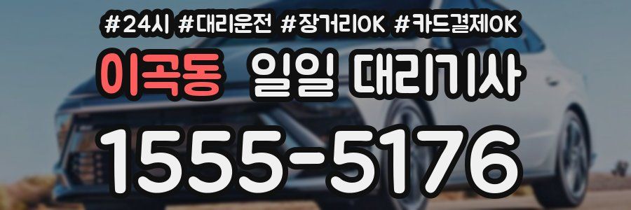 이곡동 일일 대리기사