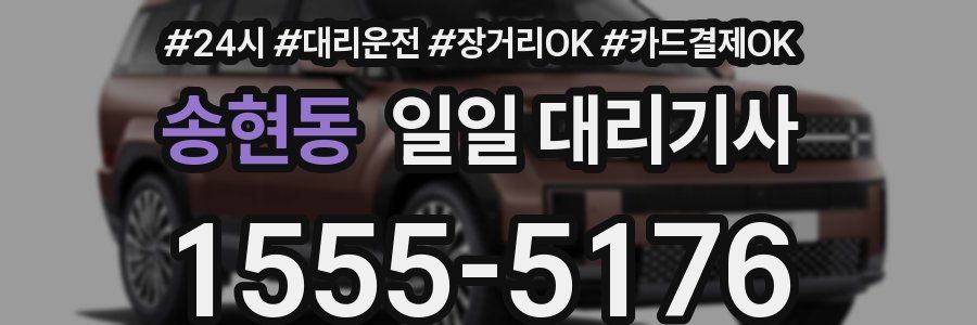 송현동 일일 대리기사