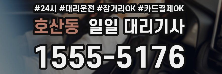 호산동 일일 대리기사