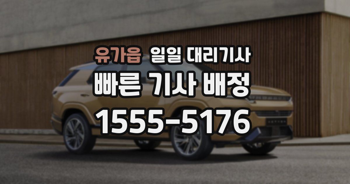 유가읍 일일 대리기사