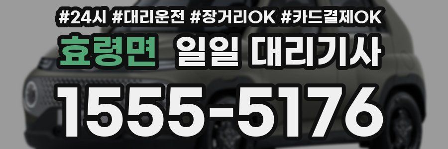 효령면 일일 대리기사