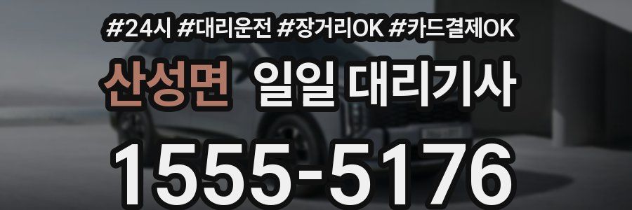 산성면 일일 대리기사
