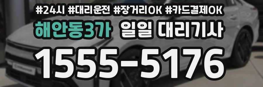 해안동3가 일일 대리기사