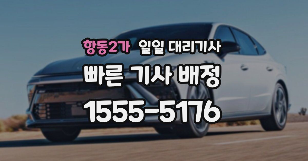 항동2가 일일 대리기사