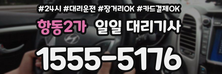 항동2가 일일 대리기사