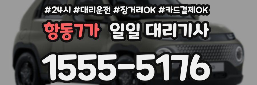 항동7가 일일 대리기사