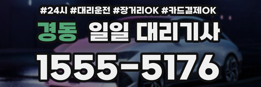 경동 일일 대리기사
