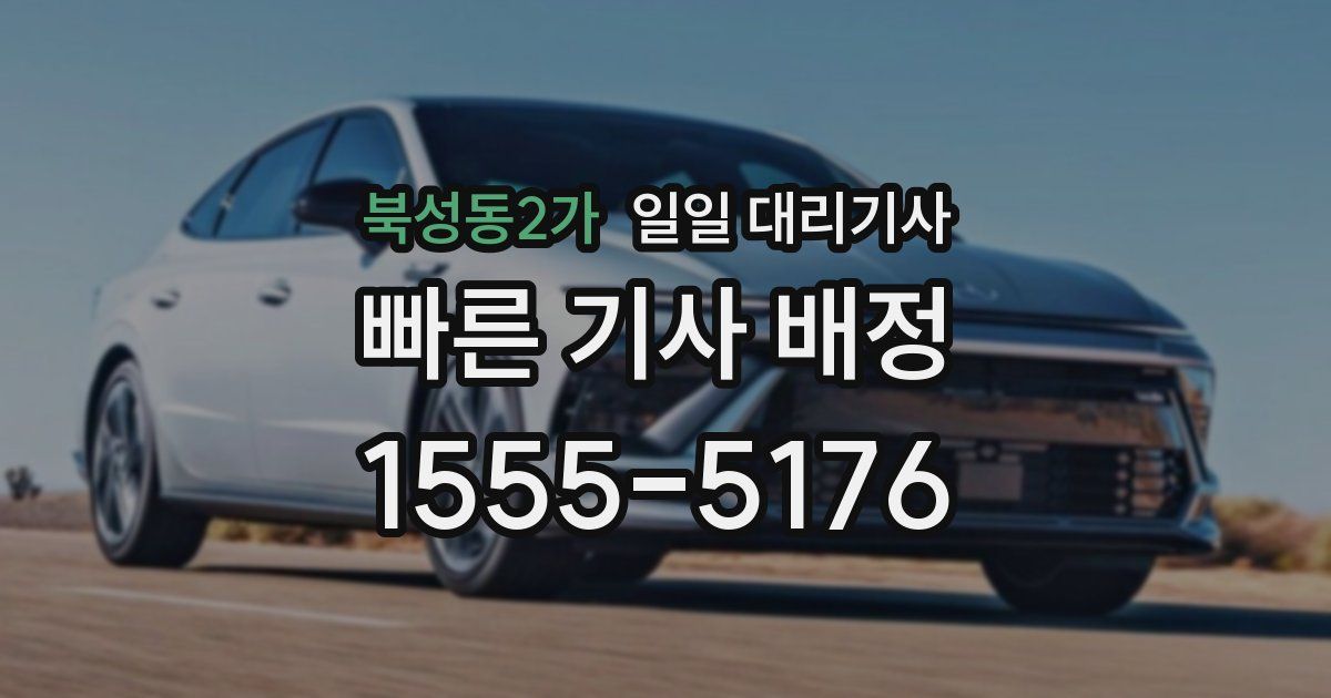 북성동2가 일일 대리기사