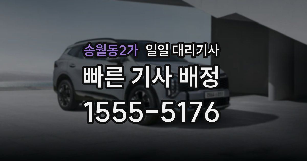송월동2가 일일 대리기사