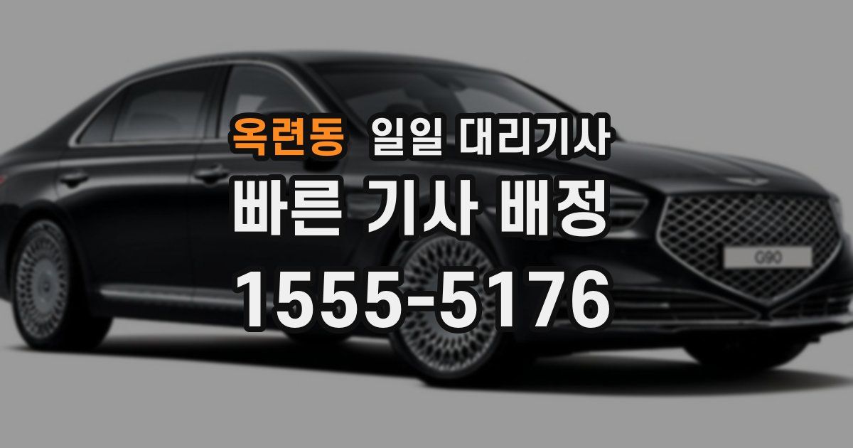 옥련동 일일 대리기사