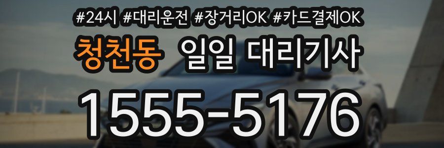청천동 일일 대리기사