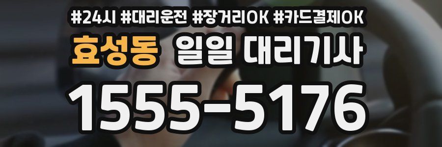 효성동 일일 대리기사