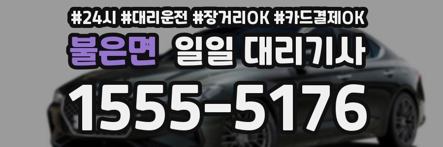 불은면 일일 대리기사