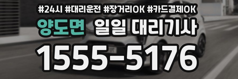 양도면 일일 대리기사