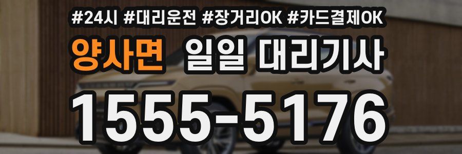 양사면 일일 대리기사