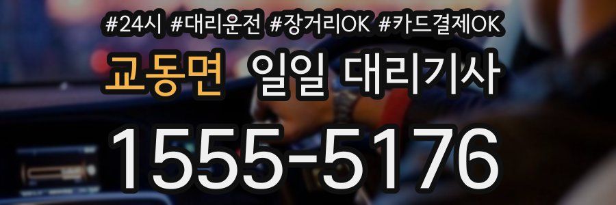 교동면 일일 대리기사