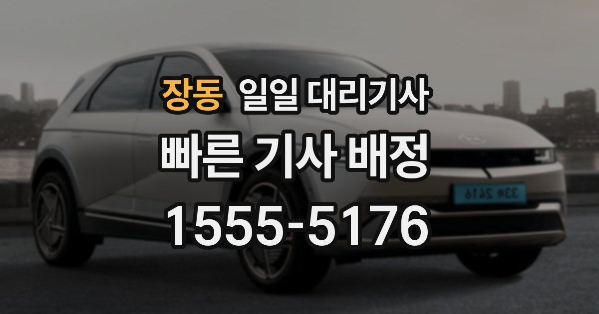 장동 일일 대리기사