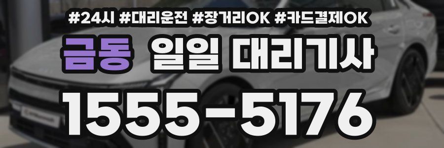 금동 일일 대리기사