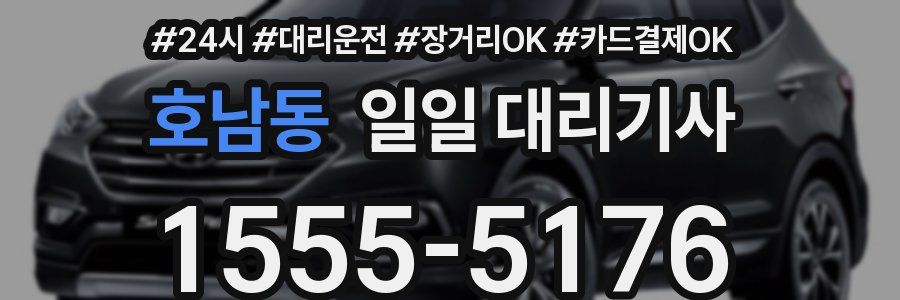 호남동 일일 대리기사