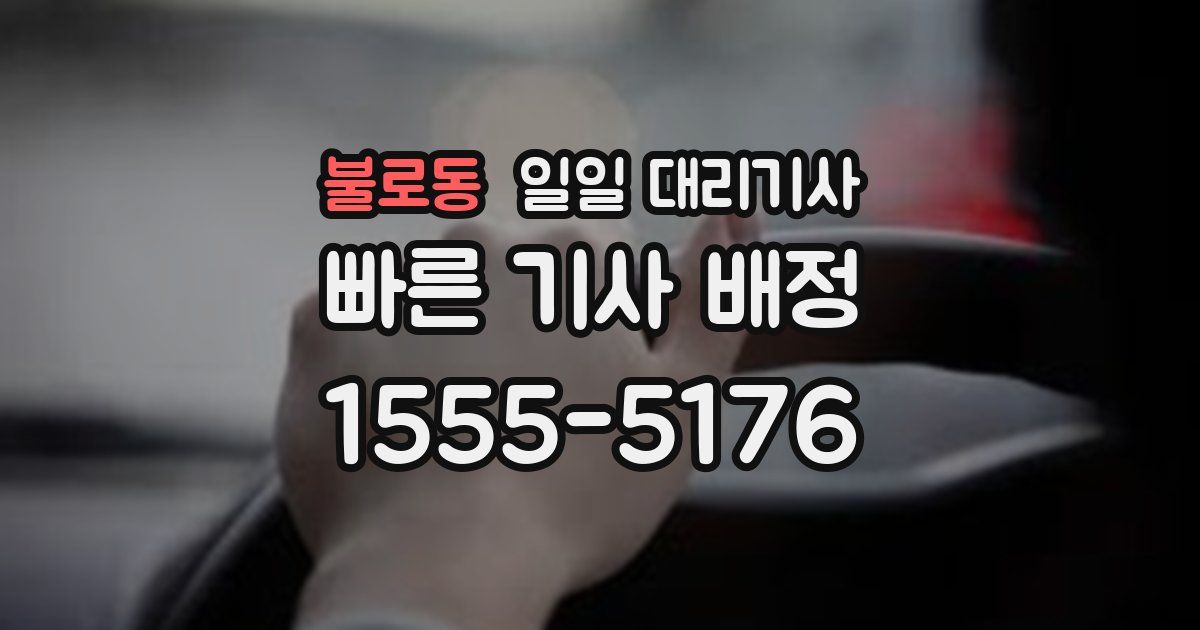 불로동 일일 대리기사