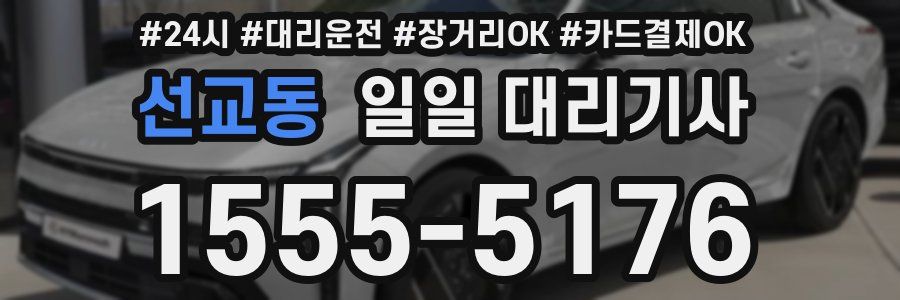 선교동 일일 대리기사