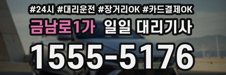 금남로1가 일일 대리기사