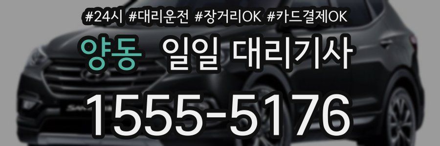 양동 일일 대리기사